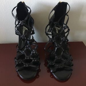 Delman black sandals - 7.5